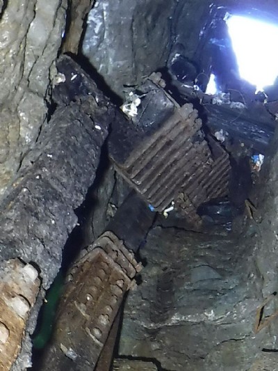 View up to top of Engine Shaft