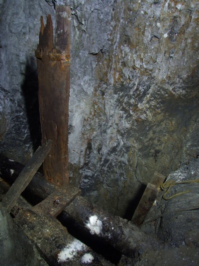 Remains of jackroll, 14 fathom level.