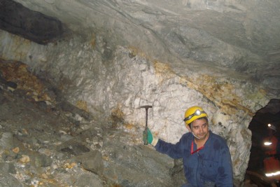 Stope Crown Pillar, El Silencio Vein
