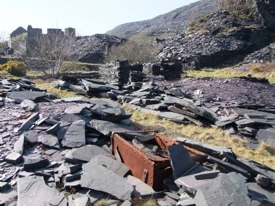 15.04.10 Galltyfedw Slate Mine