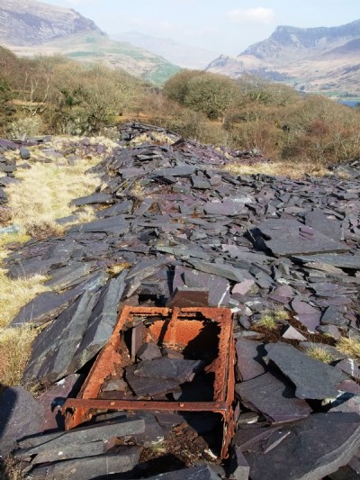 15.04.10 Galltyfedw Slate Mine