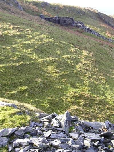 Opposite main working off ridge to Cnicht