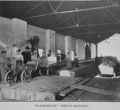 Glamorgan Collieries, brick-making ca 1921