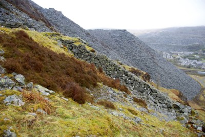 Top of the lower incline