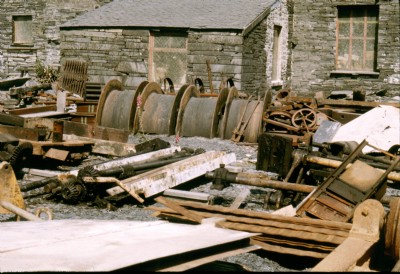 Maenofferen winding gear in the bits pile 1970s