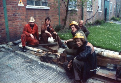 Granville Colliery Workers Outside Fitting Shop