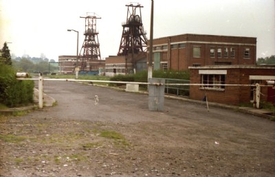 Granville Colliery,view of up cast & down cast shafts