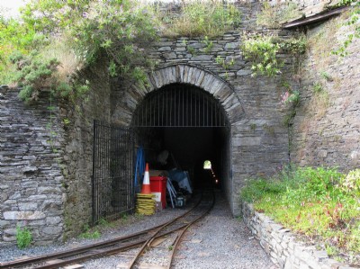 The tunnel under the main Laxey - Ramsey road