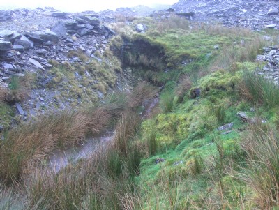 Location of original adit into mine