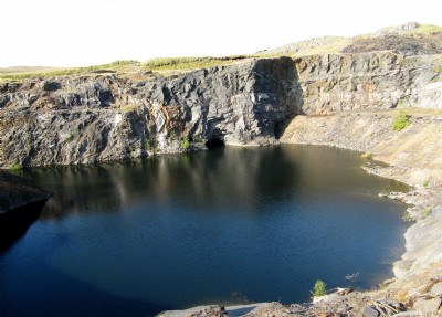 Groes y Ddwy Afon flooded pit