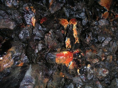 Gudhamgill Horse Level stopes, Calcite Formations