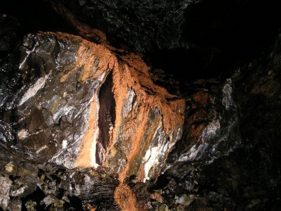 Gudhamgill Horse Level stopes, Calcite Flow