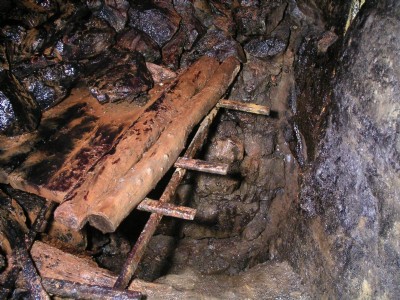 Gudhamgill Horse Level stopes, sump