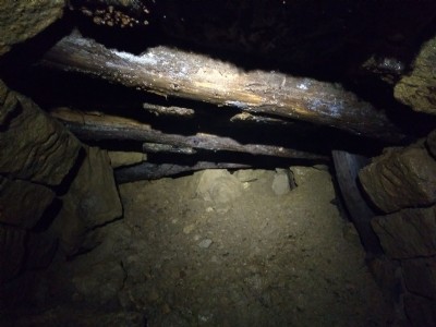 Collapsed about 10 yards in