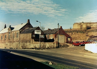 Mine buildings on the East leading upto The Hillside
