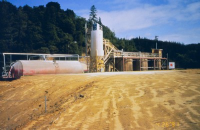 A treatment plant to treat acid water at, 140 gallons per minute gpm.