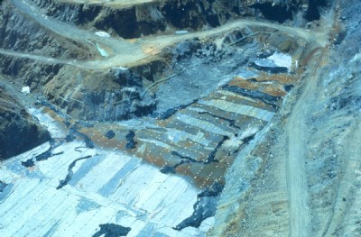 Remedial activity at Iron Mountain Mine.