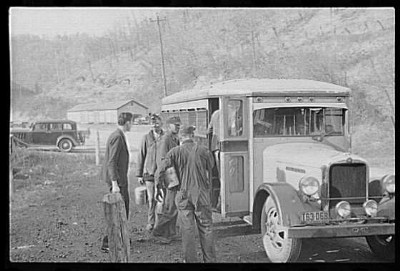 Coal miners going to the pit c.1935