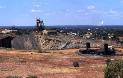 View from old mining museum area 1995