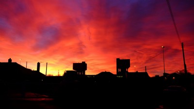 18.12.15 Sunrise on the last day of operation at Kellingley Colliery