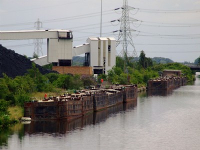 10.07.09 Kellingley Colliery- Coal barges on Aire & Calder Navigation