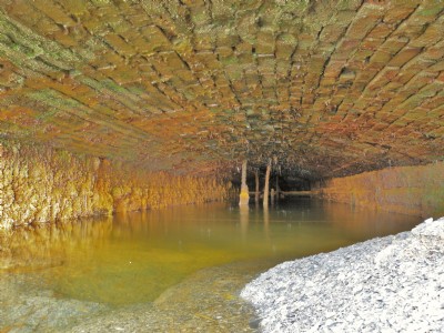 Inside of cistern.
