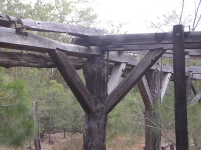 Bush timber craftsmanship.