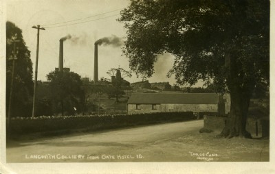 Langwith colliery from the Gate Hotel.