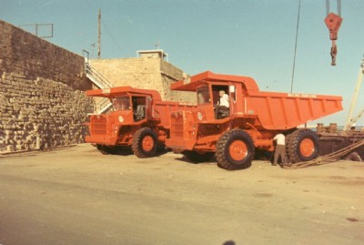 Limni Mine new Aveling Barford trucks