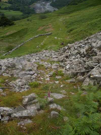 Incline foot - and loading wharf
