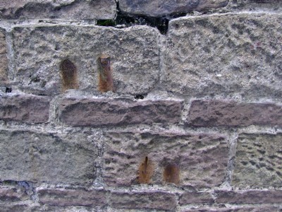 25.07.09 Little Eaton- recycled stone blocks