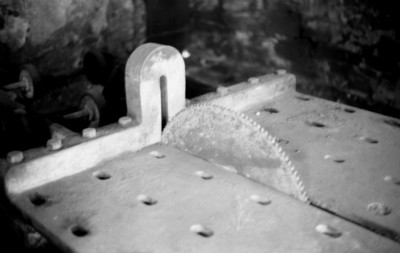 Saw table end and saw blade  - 1975