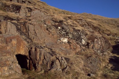 Small shaft on approach route to Lliwedd Copper Mins