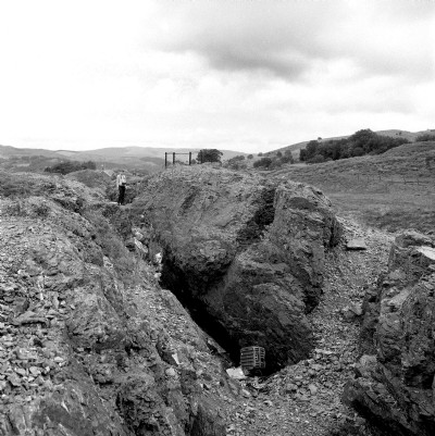Opencut filled with the usual rubbish! Ca 1983/4