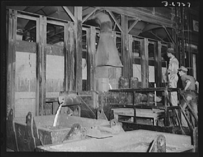 Tapping the furnace