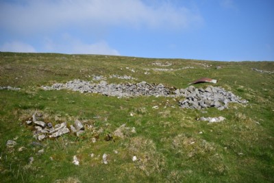 Shaft and flat area to south of shaft