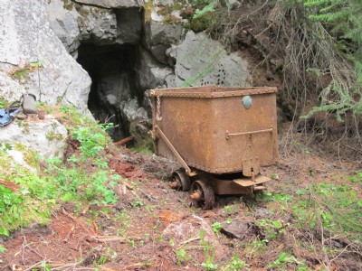 Artifact - Truax ore car with maker's tag