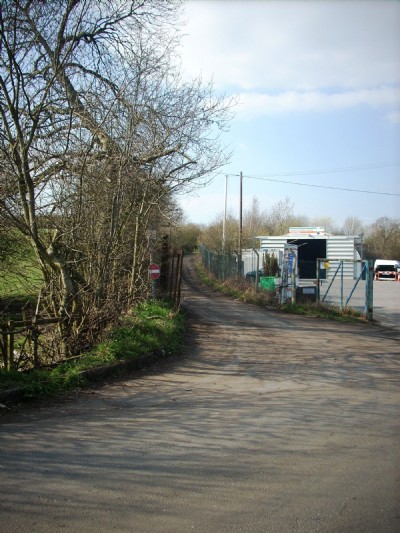 Line of old tramway