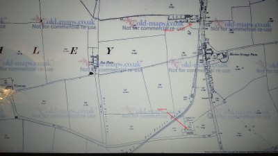 Pea Flatts and Eighth Pit 1874 map