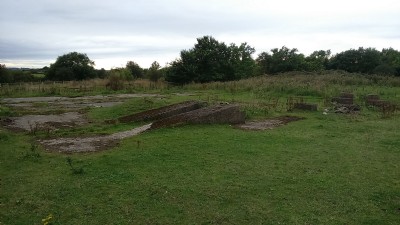 Lumley 8th Pit remains 2016, looking back to the road.