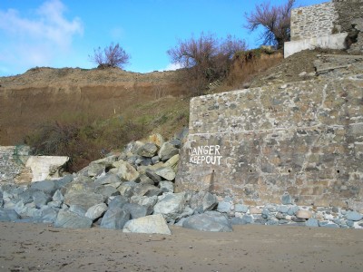 Close up of possible remains