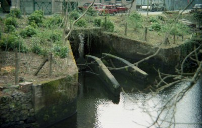 Discharge portal into stream