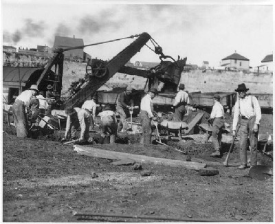 Miners at work