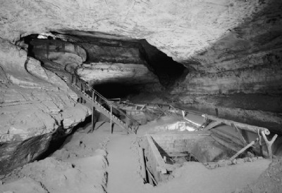 View of leaching vats in Booth's Amphitheater