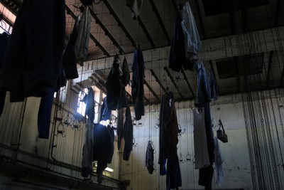 Hanging Clothes in the Pithead Baths at the Mine de Messeix, Auvergne