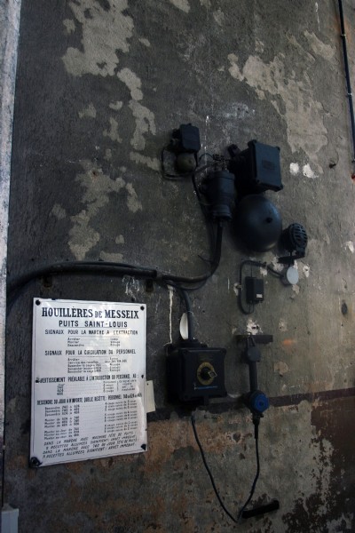 Shaft Signalling and Telephone Equipment at Puits Saint Louis, Mine de Messeix, Auvergne