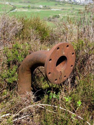 Pipe near drumhouse
