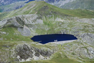 Stwlan Dam, Moelwyn Slate mine & Moelwyn Mawr