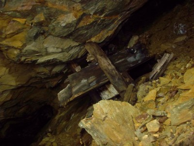 Ore chute.