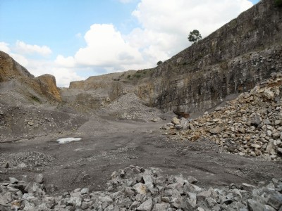 Looking east from the pit